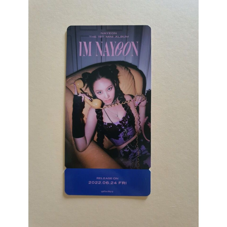 Kpop Twice Nayeon 1o Mini Álbum I'm Photocard Oficial E Withmuu