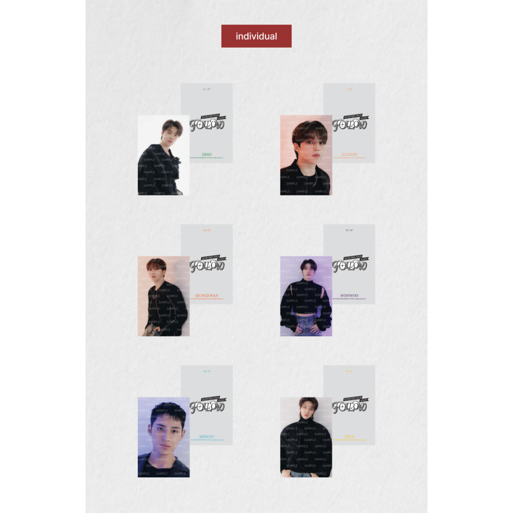 Seventeen tour Follow Again - Trading Card Set | Shopee Brasil