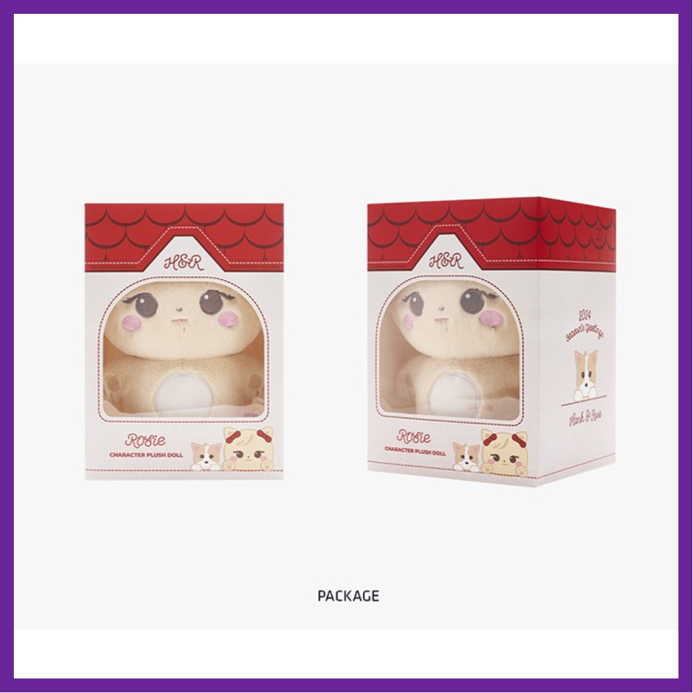 H&R] BLACKPINK CHARACTER PLUSH DOLL_ROSIE & CHARACTER MINI KEYRING