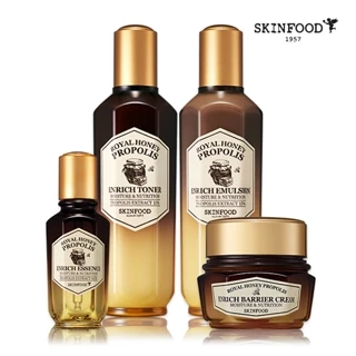 SKINFOOD Royal Honey Propolis Enriquecer Toner/Essence/Emulsion/Barrier Creme