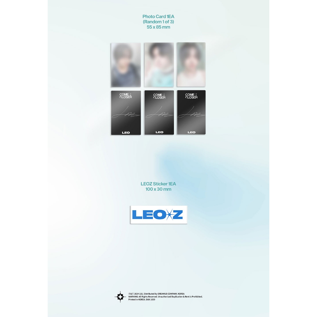 LEO [COME CLOSER] EP ALBUM (10th May.2024) | Shopee Brasil