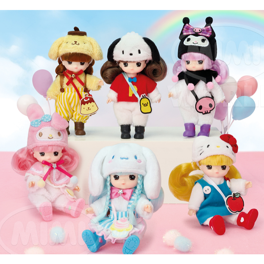 sanrio Doll Little Mimi (mimiworld) Coleção (Kuromi Mymelody