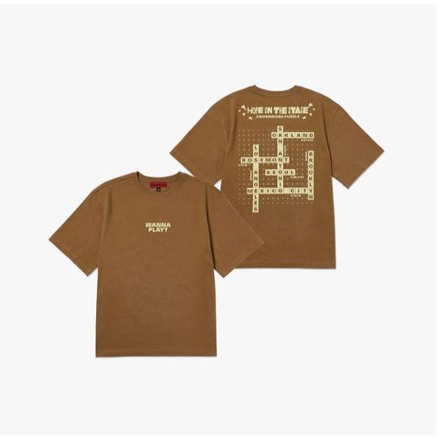 Camiseta BTS Tour (Marrom) Esperança No Estágio | Shopee Brasil