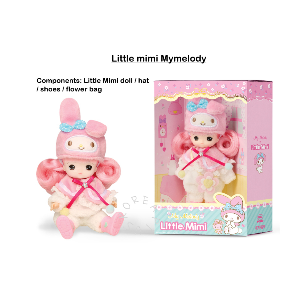 sanrio Doll Little Mimi (mimiworld) Coleção (Kuromi Mymelody