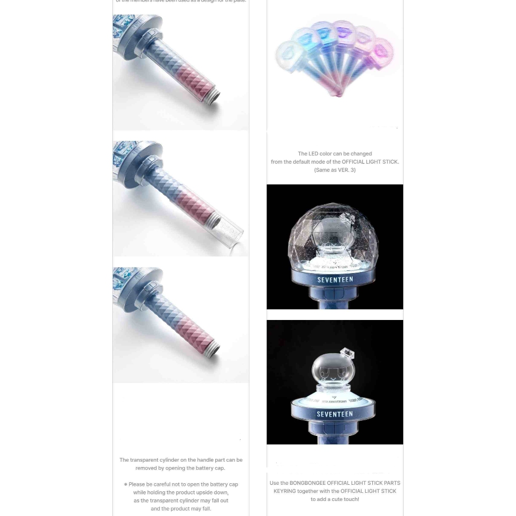 SEVENTEEN - Official Light Stick VER.3 10th Anniv. | Shopee Brasil