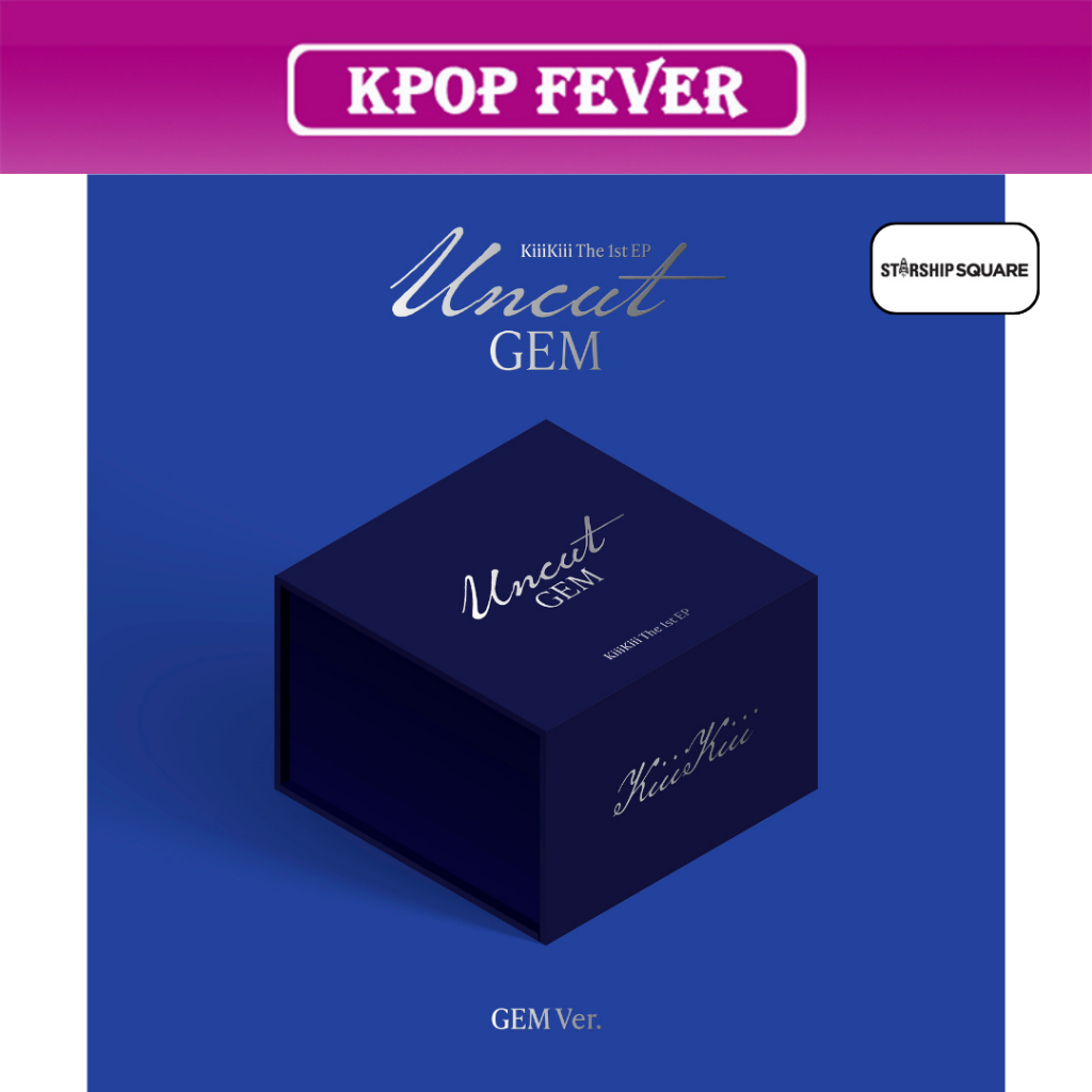 KiiiKiii - Uncut Gem [UNCUT Ver.] 1st EP Album (Pre-Ordine) + Poster E POB | CD + Photobook 136p