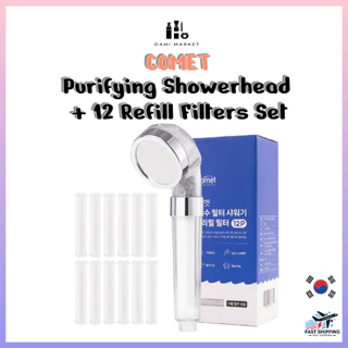 Conjunto De Chuveiro Purificante Comet + 12 Filtros De Recarga