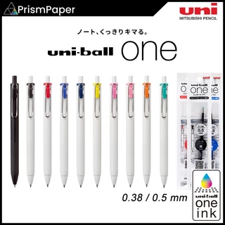 Caneta De Gel uni-ball ONE (0.38/0.5 Mm) Piquenique/Cor Criativa Platina Branca E Metálica Prateada