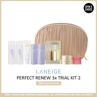 LANEIGE [Limitado] KIT De Teste 3x Perfeito 2 Com PLEATED POUCH