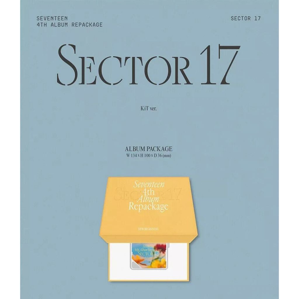 KIT] SEVENTEEN [SECTOR 17] 4o De Reembalagem Do Álbum Ver K-POP