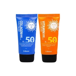 eshumi laser sunscreen 100 sun cream 70ml 2types (collagen, vitamin)