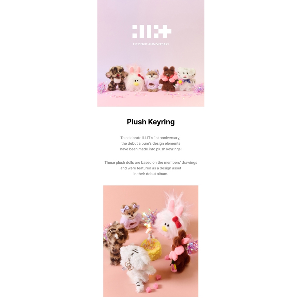 ILLIT - 1st Debut Anniversary Plush Keyring | Shopee Brasil