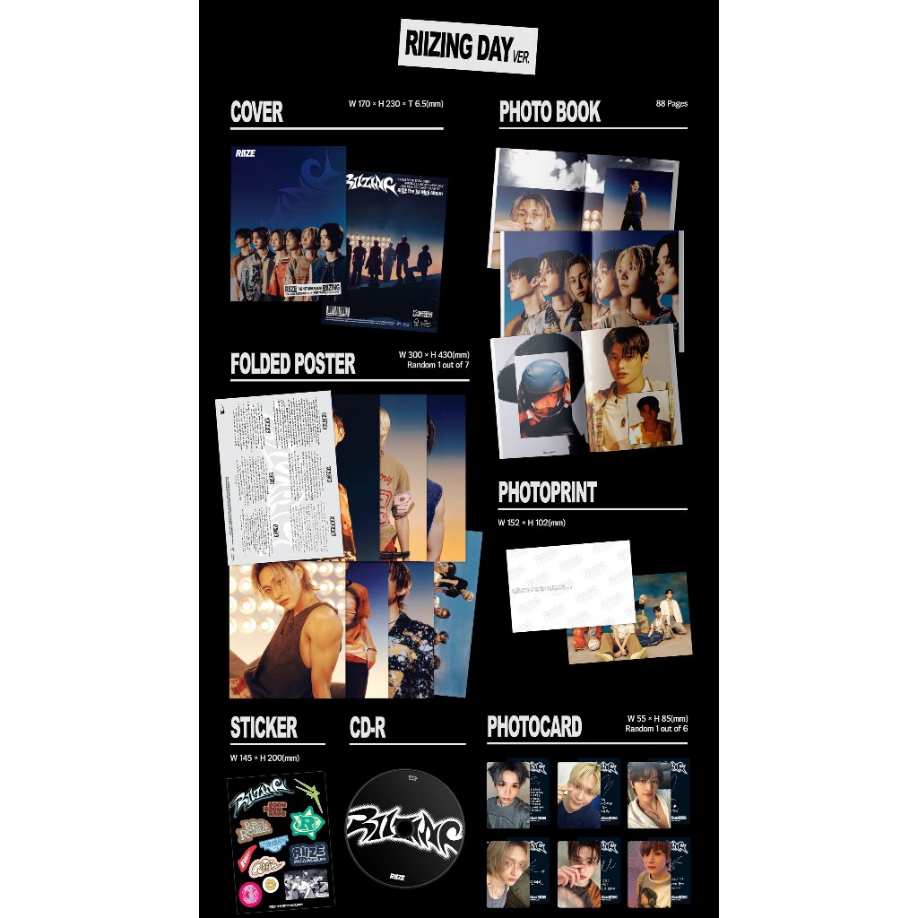 RIIZE - [ RIIZING ] 1ST MINI ALBUM (PHOTOBOOK Ver.) | Shopee Brasil