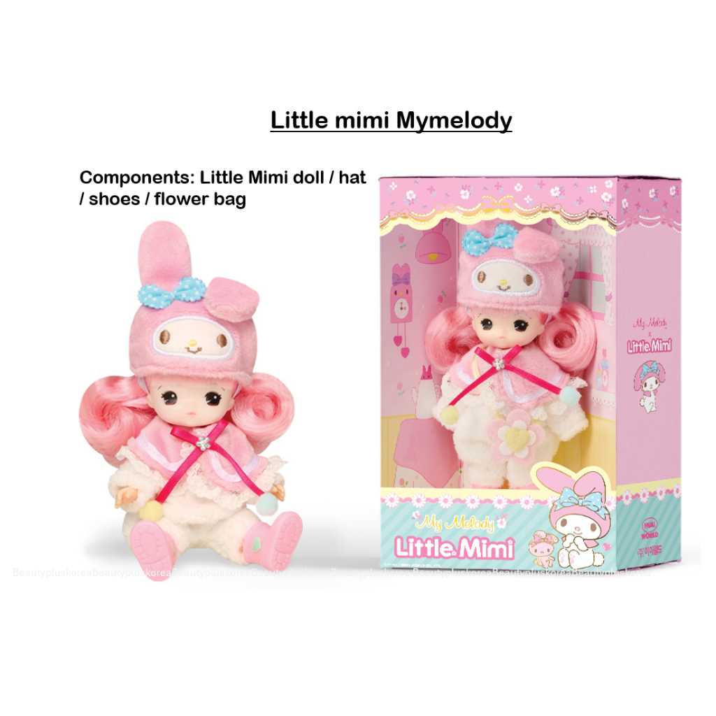 sanrio Doll Little Mimi (mimiworld) Coleção (Kuromi/Mymelody