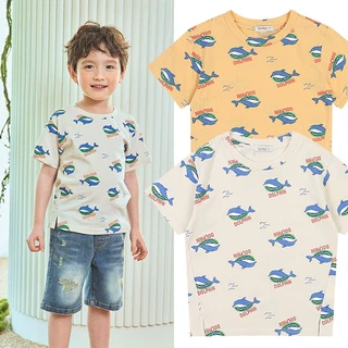 ToTo Heros Kids Baby Toddler Camiseta Unissex De Manga Curta Com Estampa Gráfica De Golfinho De 2 A 10 Anos