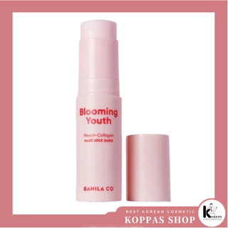 [Banila Co] Blooming Youth Peach Collagen Multi Stick Balm 10.5g  Bálsamo Multiaderente De Colágeno De Pêssego Jovem Florescente 10,5g