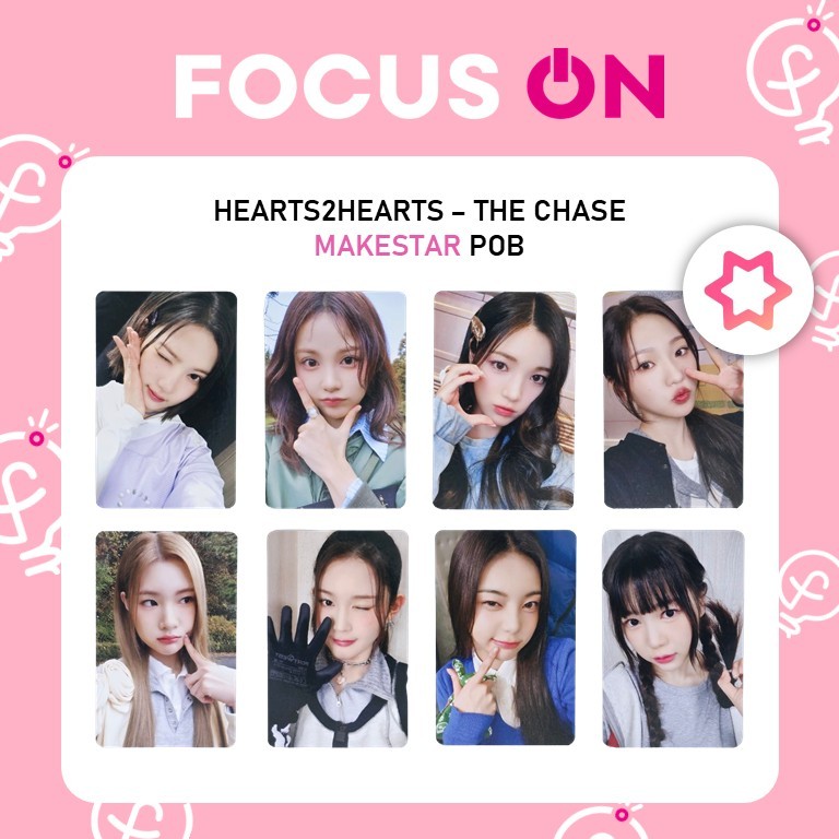 HEARTS2HEARTS H2H POB MAKESTAR THE CHASE PHOTOCARD | Shopee Brasil