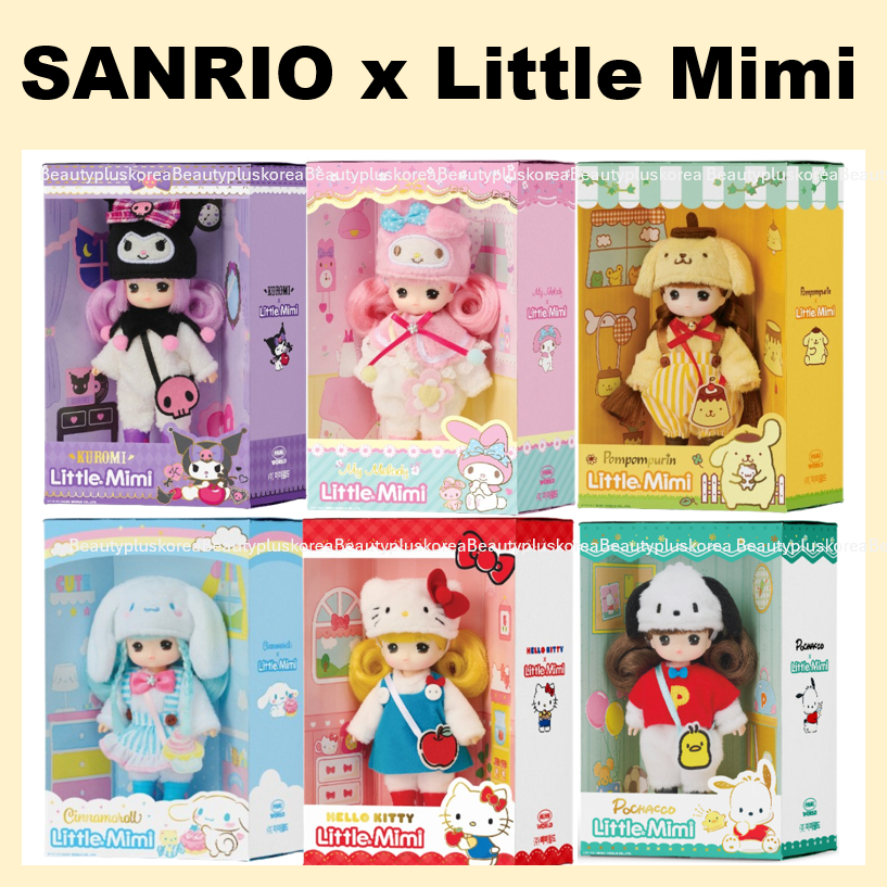 sanrio Doll Little Mimi (mimiworld) Coleção (Kuromi/Mymelody
