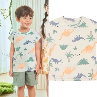ToTo Heros Kids Baby Toddler Camiseta Unissex De Manga Curta Com Estampa Gráfica De Dinossauro De 2 A 10 Anos
