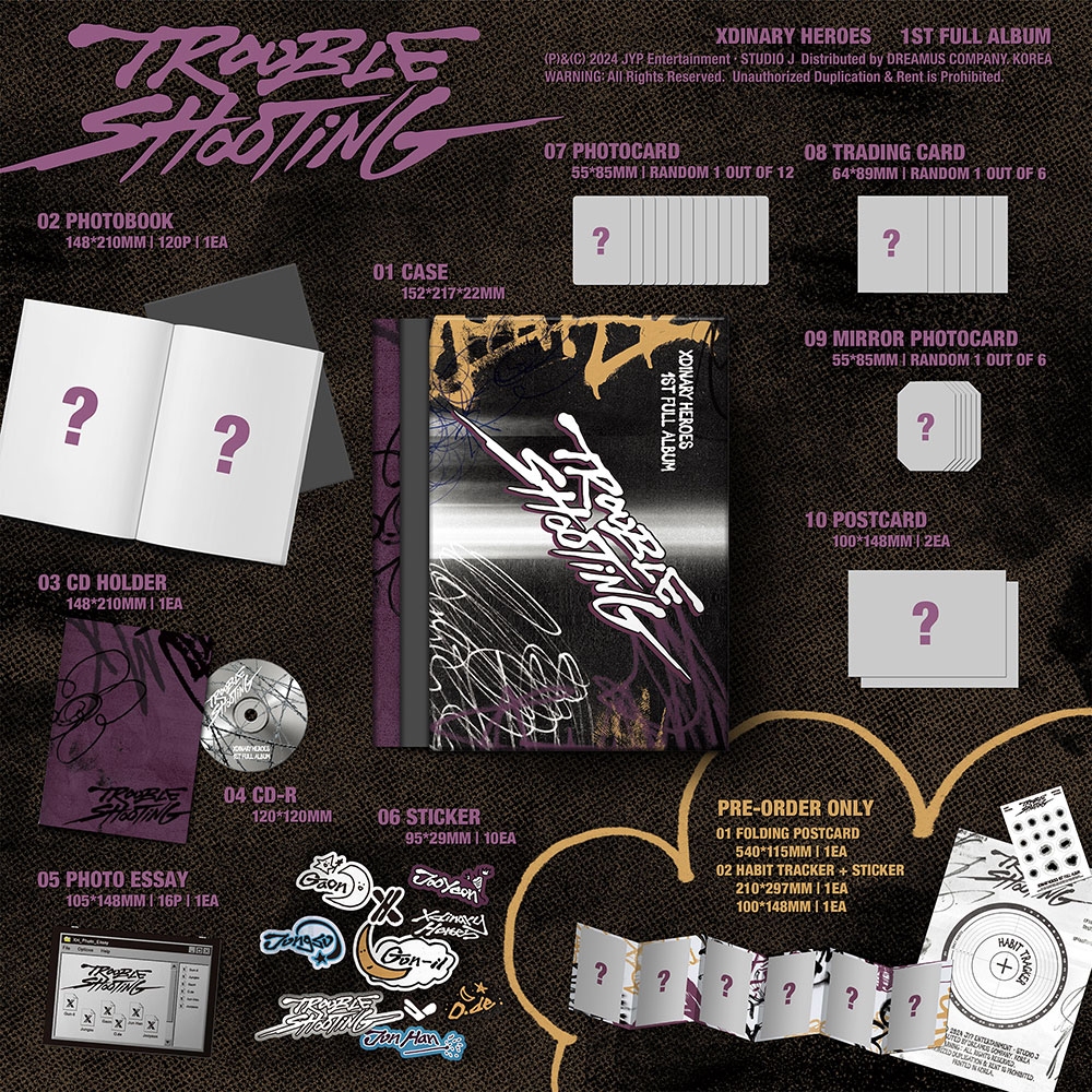 Xdinary Kpop Original Album 2 D Set Troubleshooting - Heroes Xdinary Heroes　CDセット K-POP・アジア