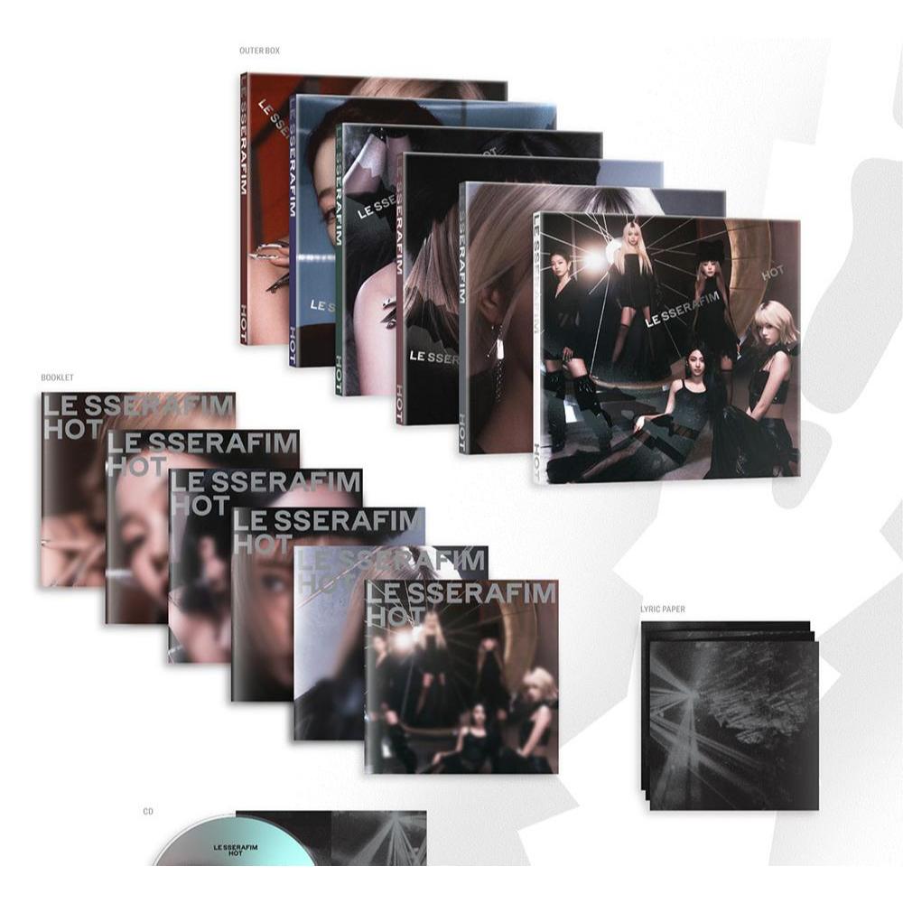 LE SSERAFIM - 5th Mini Album 'HOT' (COMPACT ver.) | Shopee Brasil
