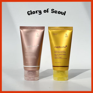 MEDICUBE Collagen Night, Kojic Acid Turmeric Wrapping Mask, 75ml (1EA 2 Types / Set)
