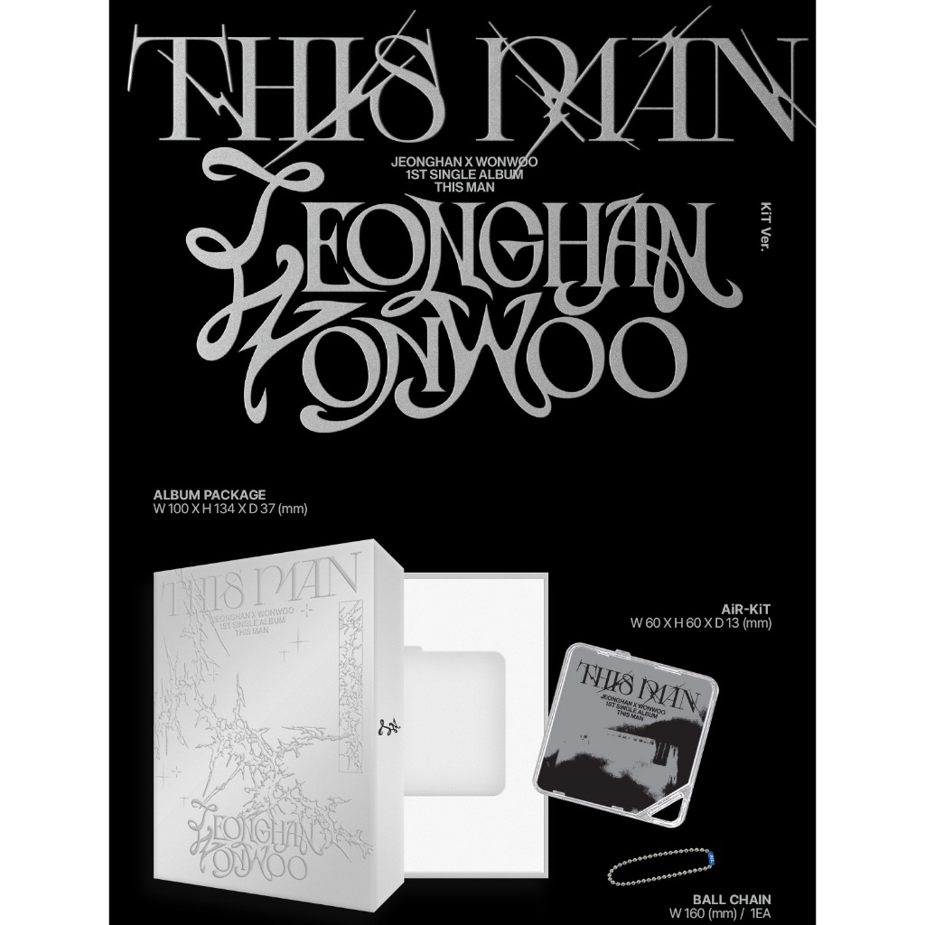 SEVENTEEN JEONGHAN X WONWOO - [ THIS MAN ] KIT Ver. | Shopee Brasil