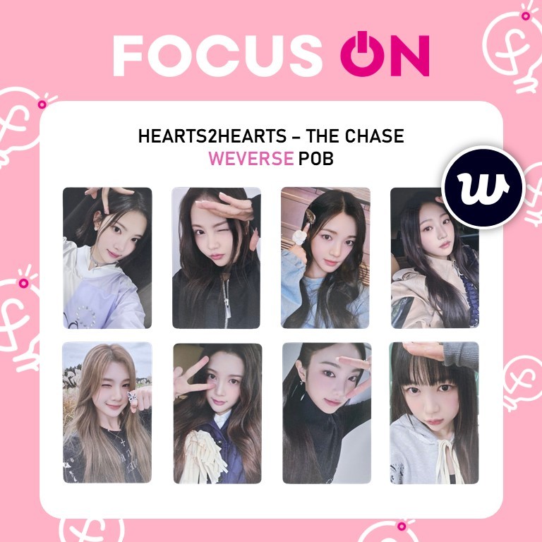 HEARTS2HEARTS H2H POB WEVERSE THE CHASE PHOTOCARD | Shopee Brasil