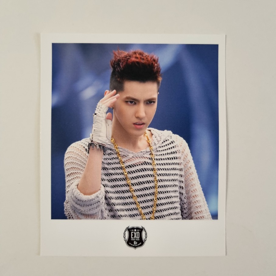 EXO Cartão Oficial Polaroid Card Wolf Original-Agora Raro , Nova