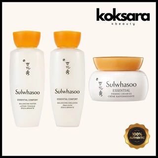 sulwhasoo essential balancing water, emulsion, firming cream ex mini size