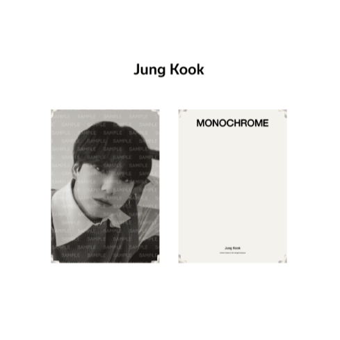 BTS MONOCHROME プレミアムフォト BTS POP-UP Premium Foto MONOCHROME | Shopee Brasil
