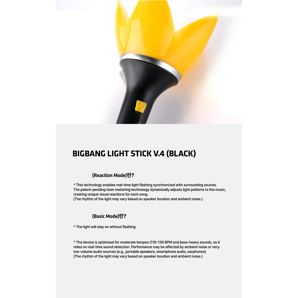 BIGBANG Official Light Stick V.4 Black | Shopee Brasil