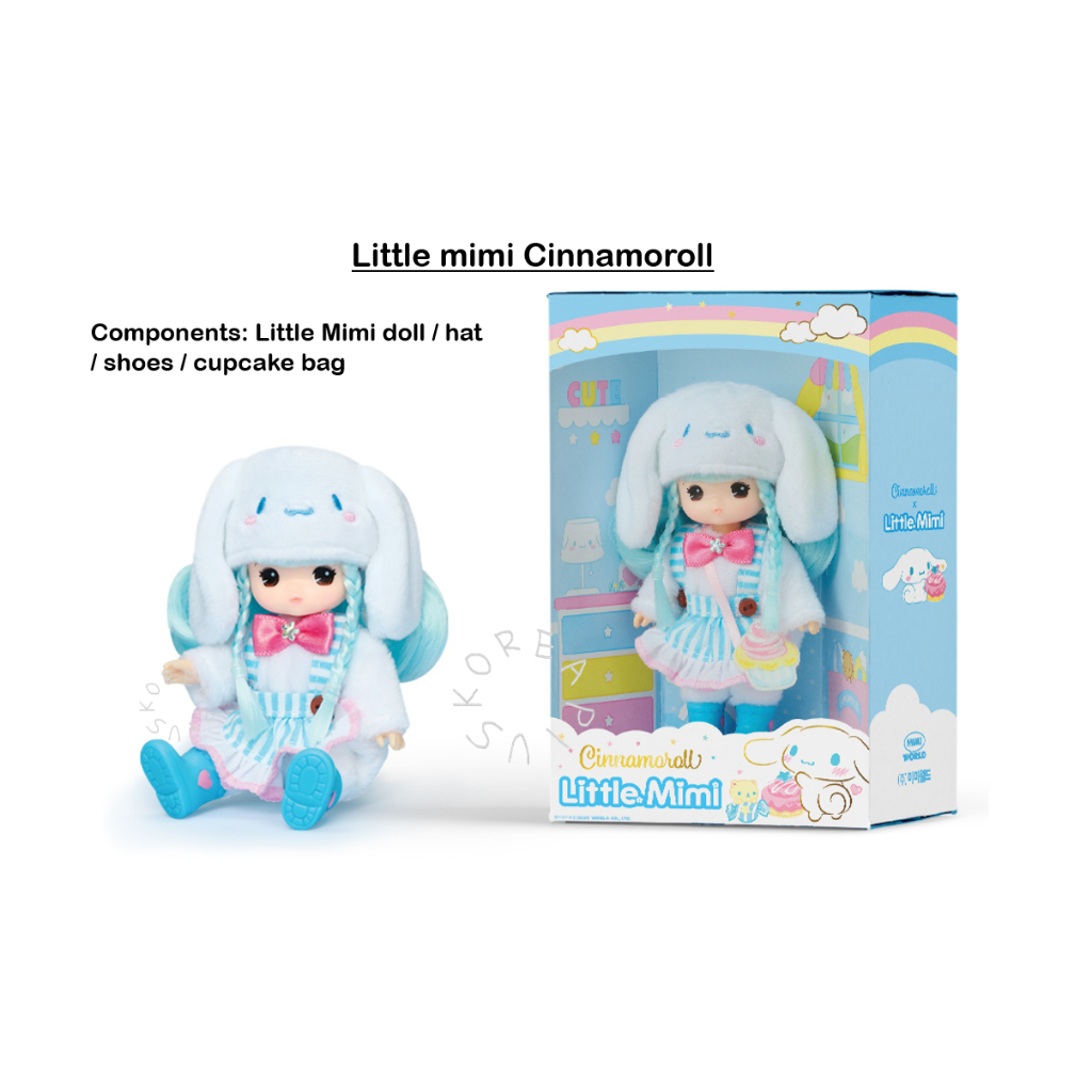 sanrio Doll Little Mimi (mimiworld) Coleção (Kuromi Mymelody