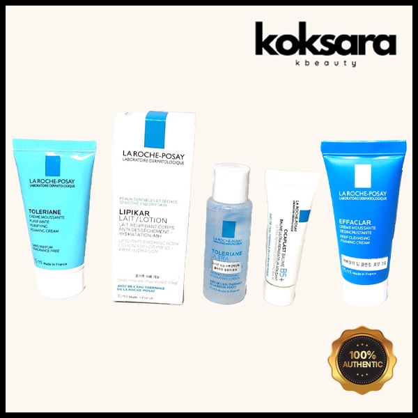 la roche posay lotion, toner, cream, balm 5types