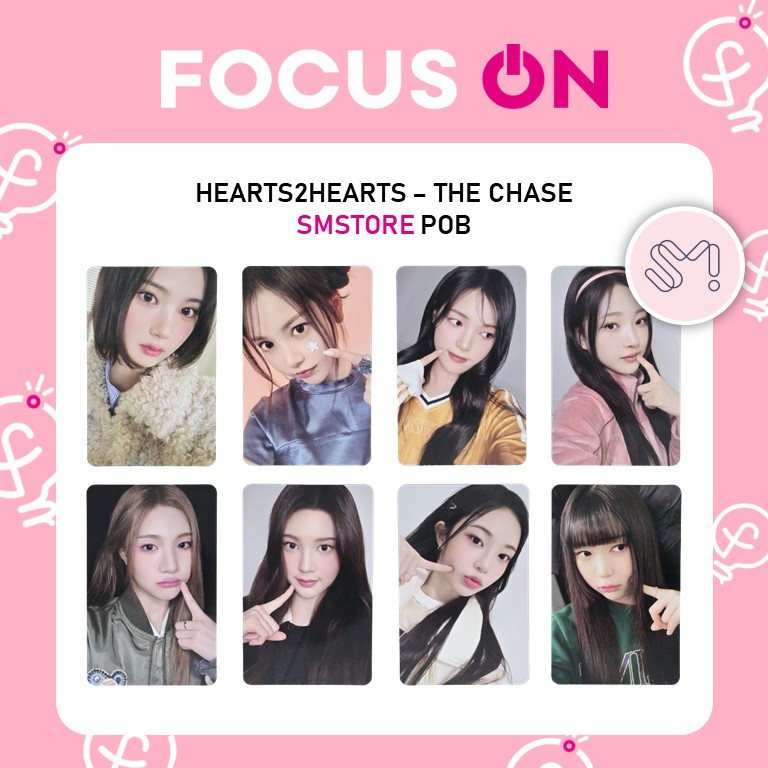h2h hearts2hearts kpopmerch SHOPEE セット HEARTS2HEARTS H2H POB SMSTORE THE CHASE PHOTOCARD | Shopee Brasil