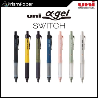Lápis Mecânico Uni Alpha Gel Switch 0.5 Mm Hold E Kuru Toga Punho De Macio Automático