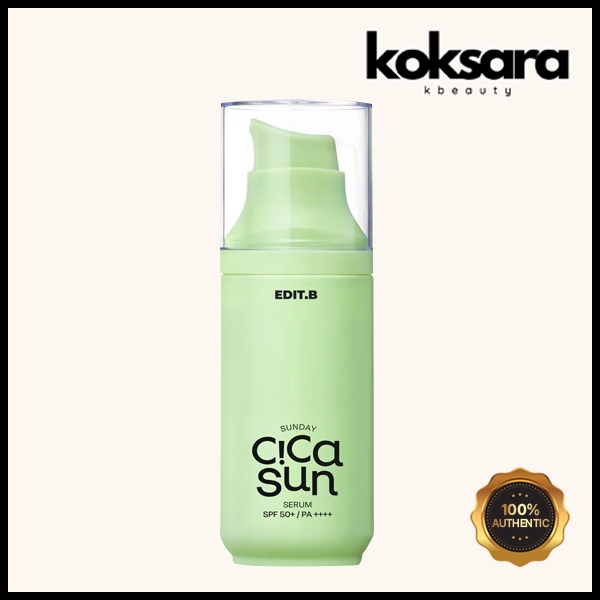 edit.b sunday cica sun serum 55ml spf50+ pa++++ | Shopee Brasil