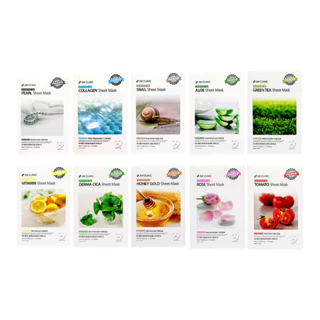 3W Clinic Essential Up Sheet Mask 25ml 1ea 10types em Oferta na Shopee