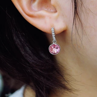 BNP Jewelry Brinco De Gota De Cristal De Latão Cor Estilo Coreano Brincos Diários De Pedra De Aniversário