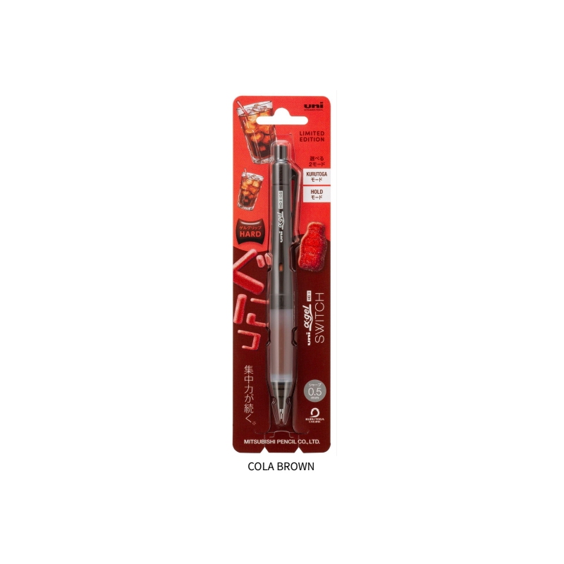 Lápis Mecânico Uni Alpha Gel Switch 0.5 Mm Hold E Kuru Toga Punho