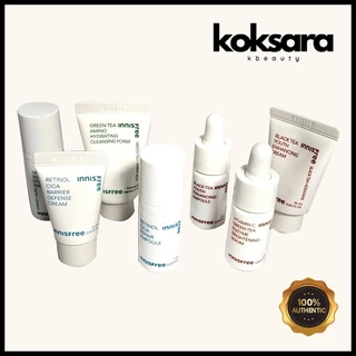 innisfree best mini size black tea, retinol, vita c cream, serum, form cleanser, green tea cream em Oferta na Shopee