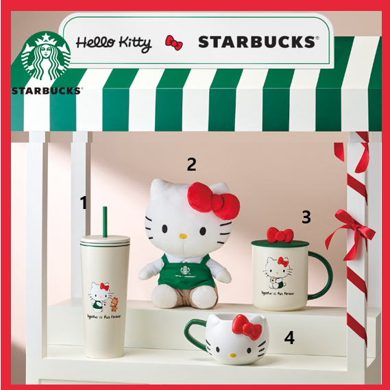 STARBUCKS Korea] Colaboração/Envio Hello Kitty X Da Coreia