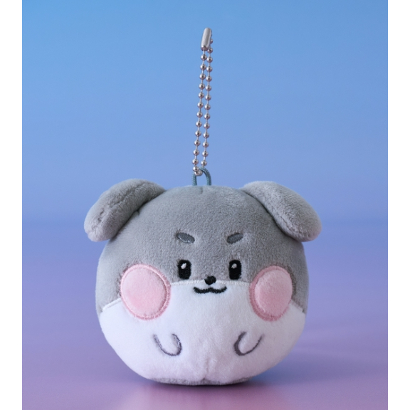 ZEROBASEONE ZB1 LINE FRIENDS ZERONI PLUSH KEYRING, FLUFFY FACE