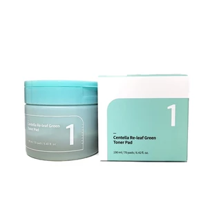 numbuzin no.1 centella re-leaf green toner pad 190ml