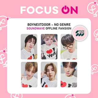 BOYNEXTDOOR OFFLINE FANSIGN SOUNDWAVE NO GENRE PHOTOCARD