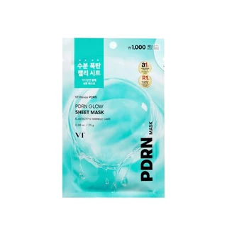 VT PDRN Glowing Sheet Mask 1 sheet 25 g em Oferta na Shopee