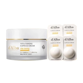 Dalba Vita Toning Capsule Cream 55g + 1.5g x 4 em Oferta na Shopee