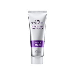 Missha Time Revolution Retinol 500 Shot Wrapping Mask 80g em Oferta na Shopee