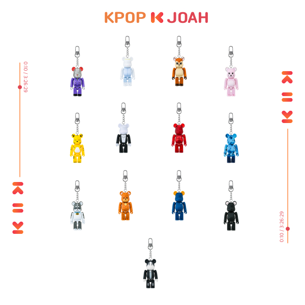 100% ver.) SEVENTEEN (SVT) BE@RBRICK (BEARBRICK) Collaboration MD