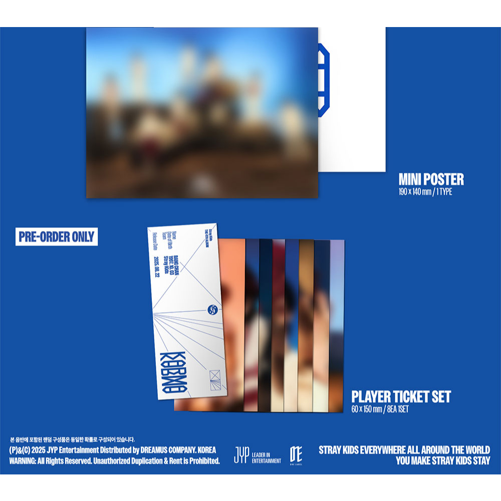 POB] (CEREMONY / HOORAY ver.) Stray Kids [KARMA] 4th FULL ALBUM